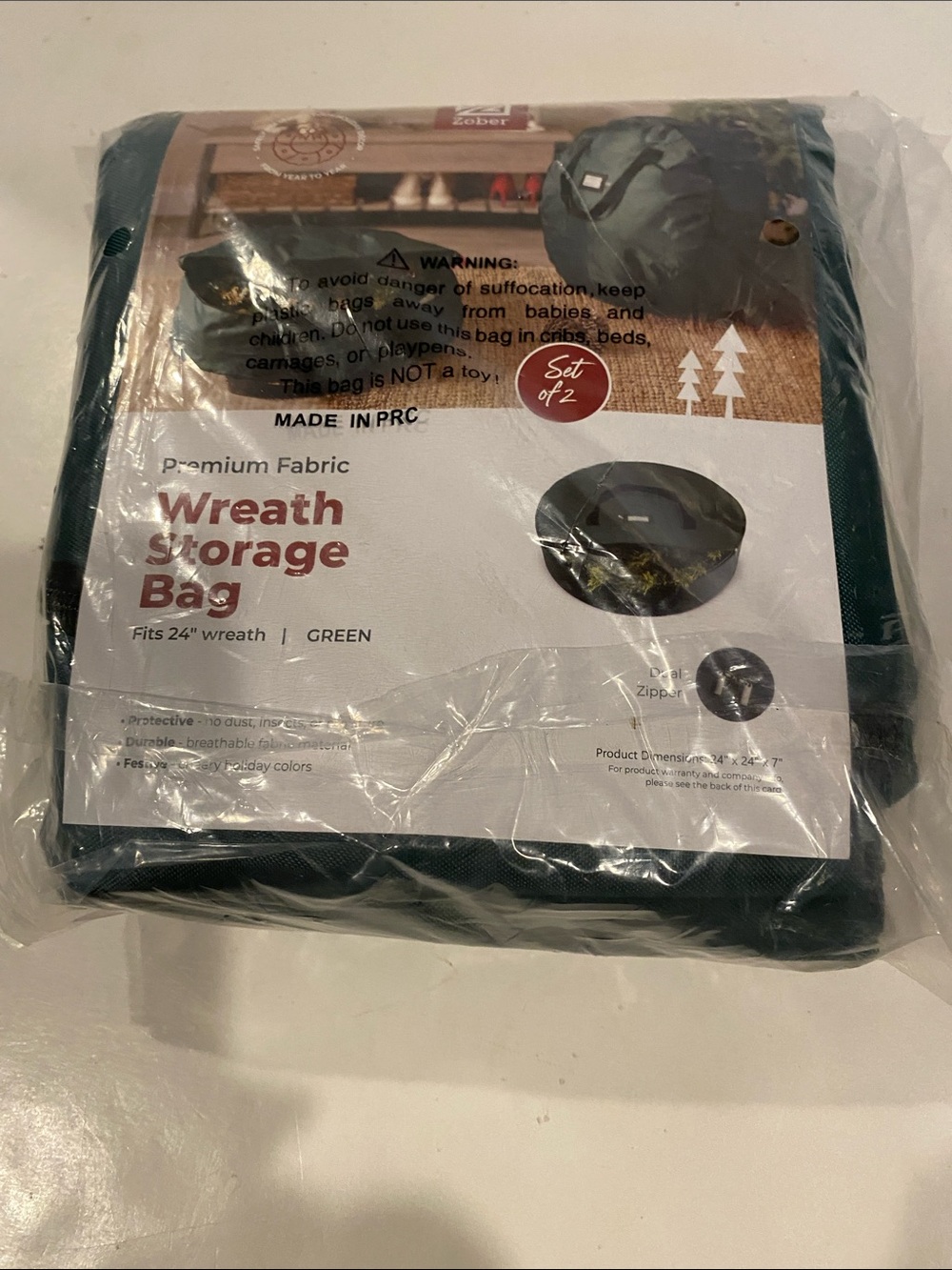 NIP Wreath Storage Bag